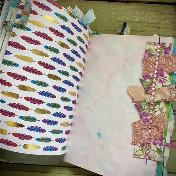 Handmade Journal made from Repurposed Items - Picture 2 of 10